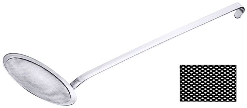 Netz-Schaumlöffel Ø 16 cm feines Gewebe